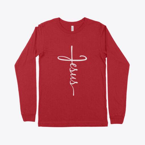 Jesus Cross Unisex Jersey Long Sleeve T-Shirt