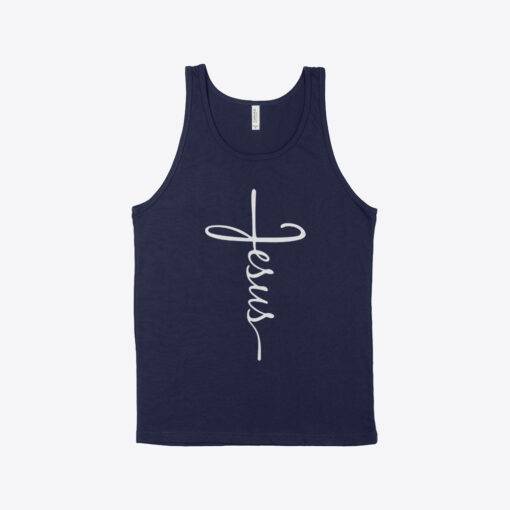 Jesus Cross Unisex Jersey Tank 1