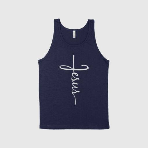 Jesus Cross Unisex Jersey Tank 2