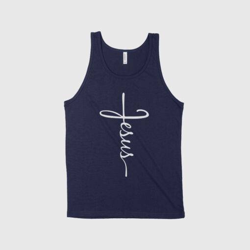 Jesus Cross Unisex Jersey Tank 3