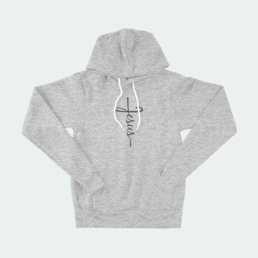 Jesus Cross Unisex Sponge Fleece Hoodie - Image 4