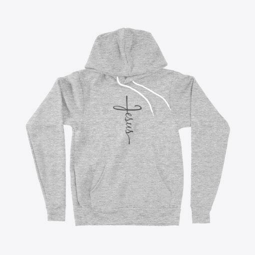 Jesus Cross Unisex Sponge Fleece Hoodie 1