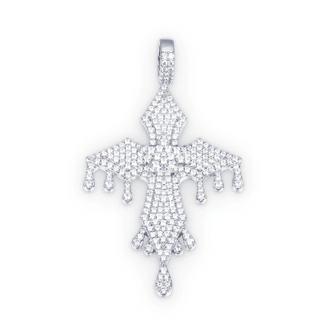 Dripping Cross Pendant 5